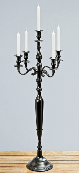 schwarzer Kerzenständer, mieten, 100cm